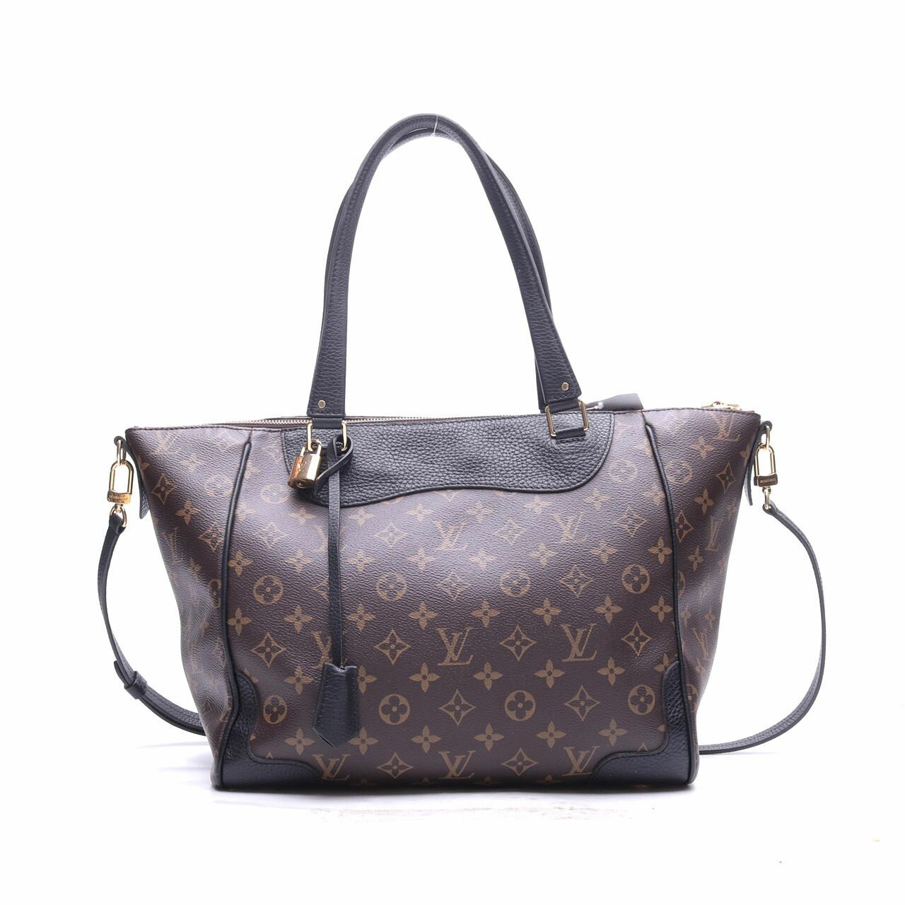  Louis Vuitton Black Monogram Canvas Estrela MM Satchel Bag