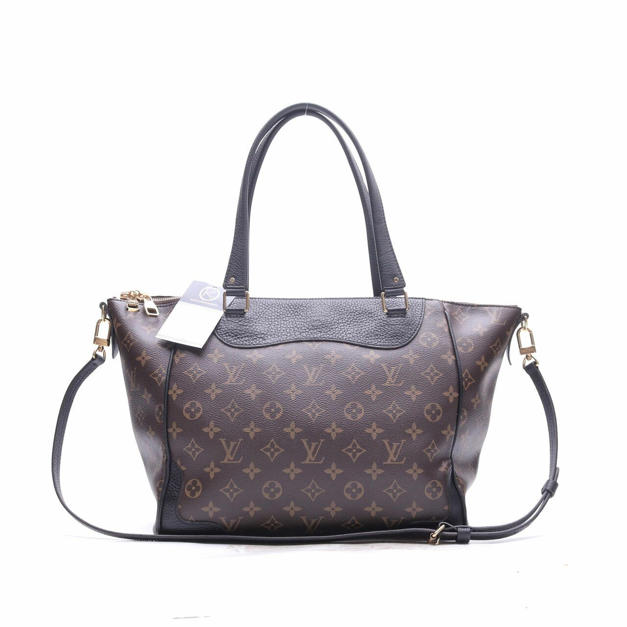  Louis Vuitton Black Monogram Canvas Estrela MM Satchel Bag