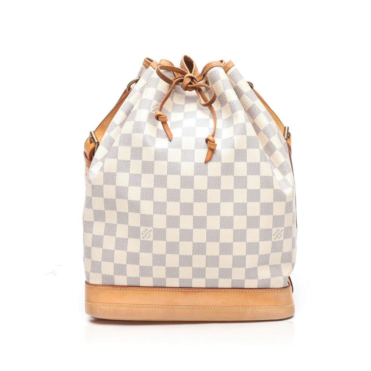 Louis Vuitton White Damier Azur Canvas Noe BB Bucket Bag