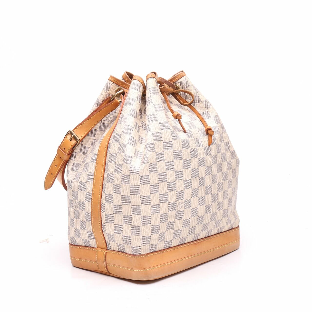 Louis Vuitton White Damier Azur Canvas Noe BB Bucket Bag