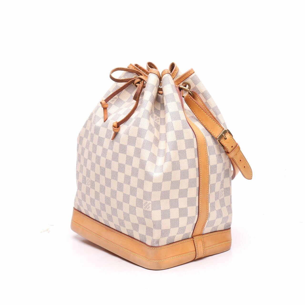 Louis Vuitton White Damier Azur Canvas Noe BB Bucket Bag