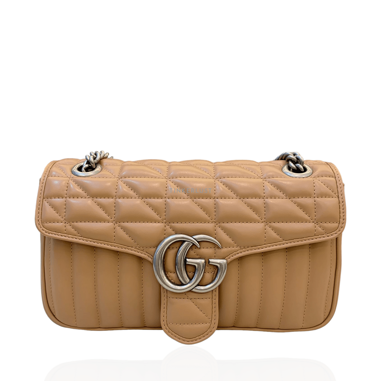 Gucci Small Marmont Aria Geometrical Nude 2022 Shoulder Bag