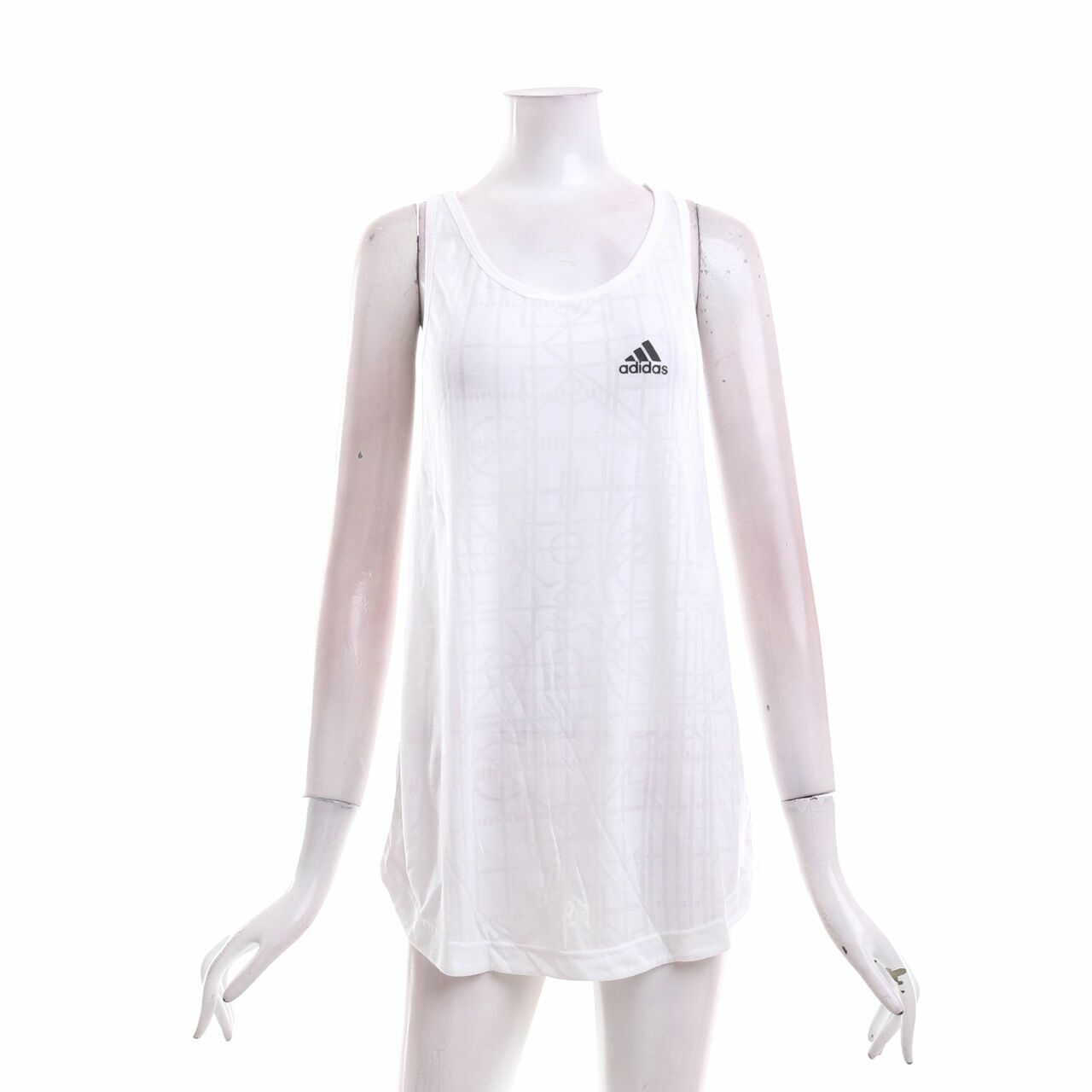 Adidas White Lightweight Sleeveless