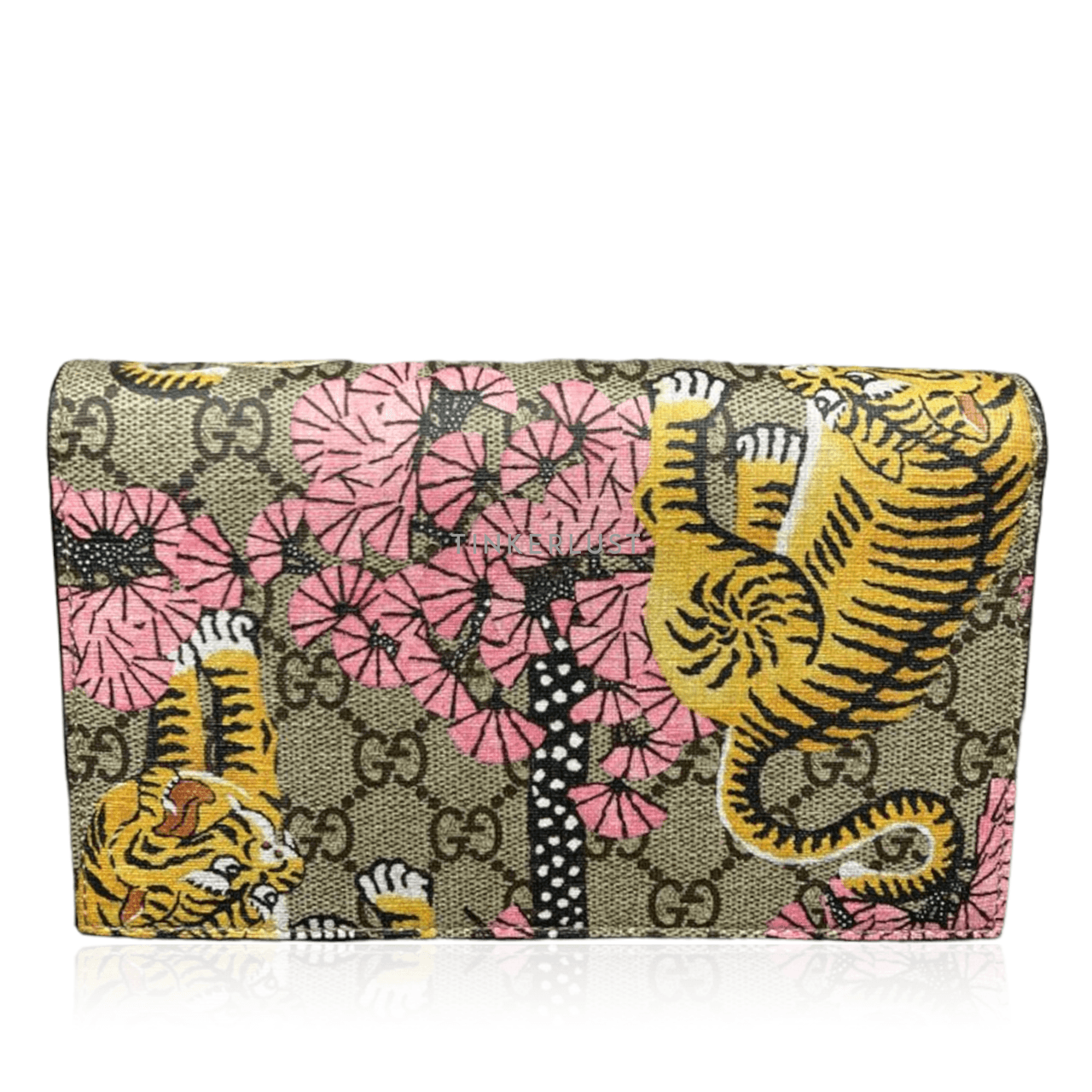 Gucci GG Supreme Monogram Bengal Tiger WOC