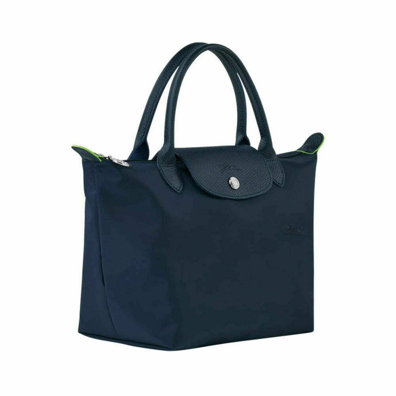 Longchamp Le Pliage Green S Top Handle Bag Navy