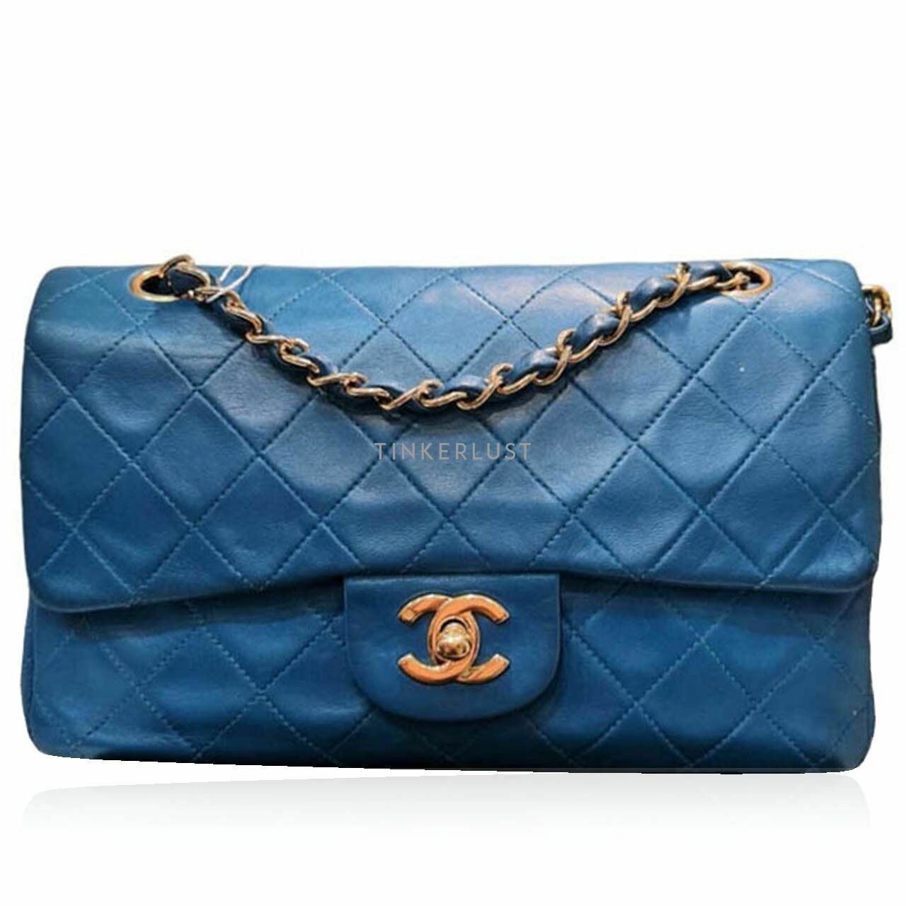 Chanel Classic Double Flap Small Turquoise GHW #4 Shoulder Bag