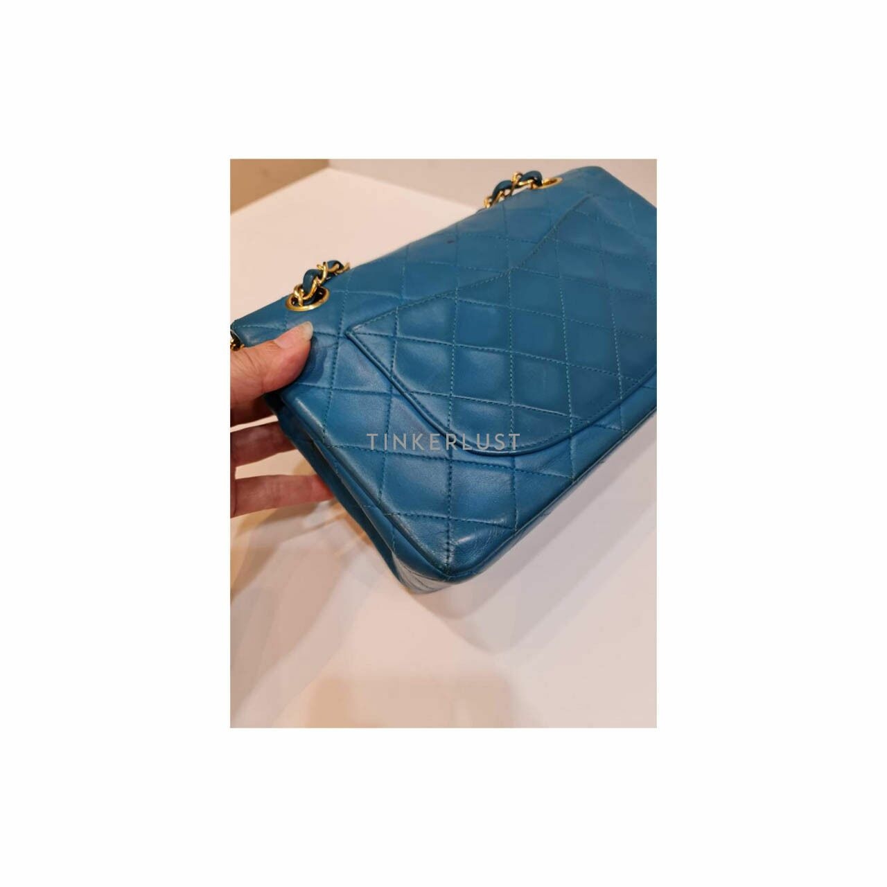 Chanel Classic Double Flap Small Turquoise GHW #4 Shoulder Bag