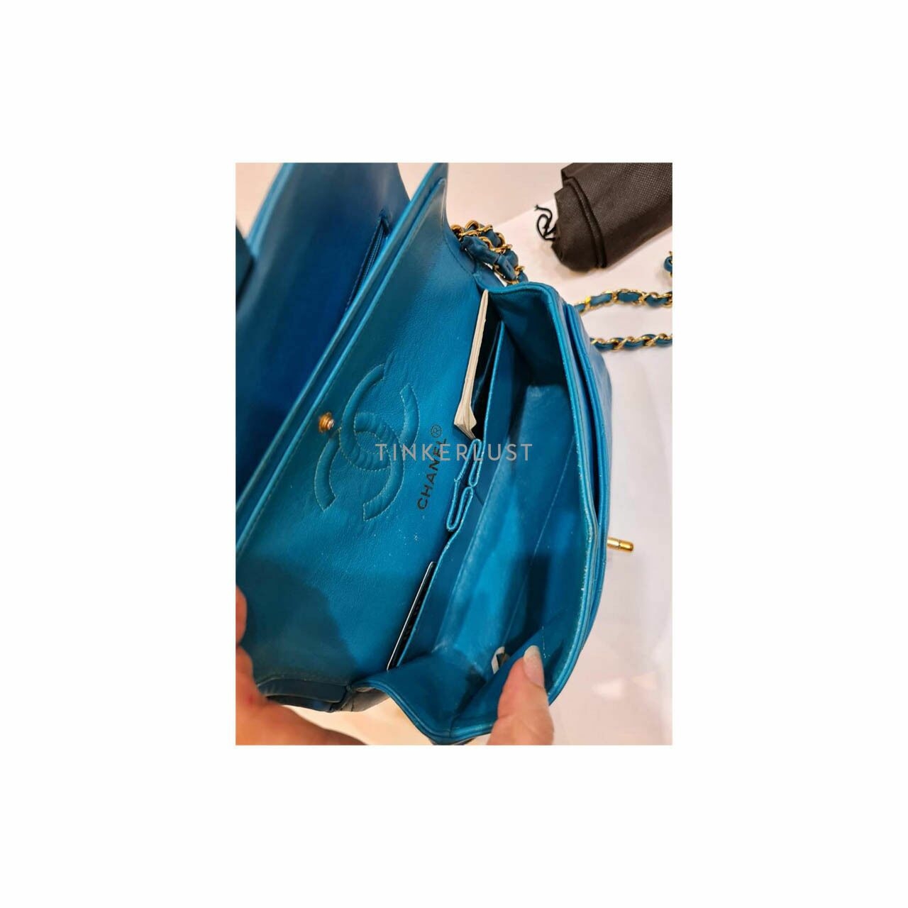 Chanel Classic Double Flap Small Turquoise GHW #4 Shoulder Bag