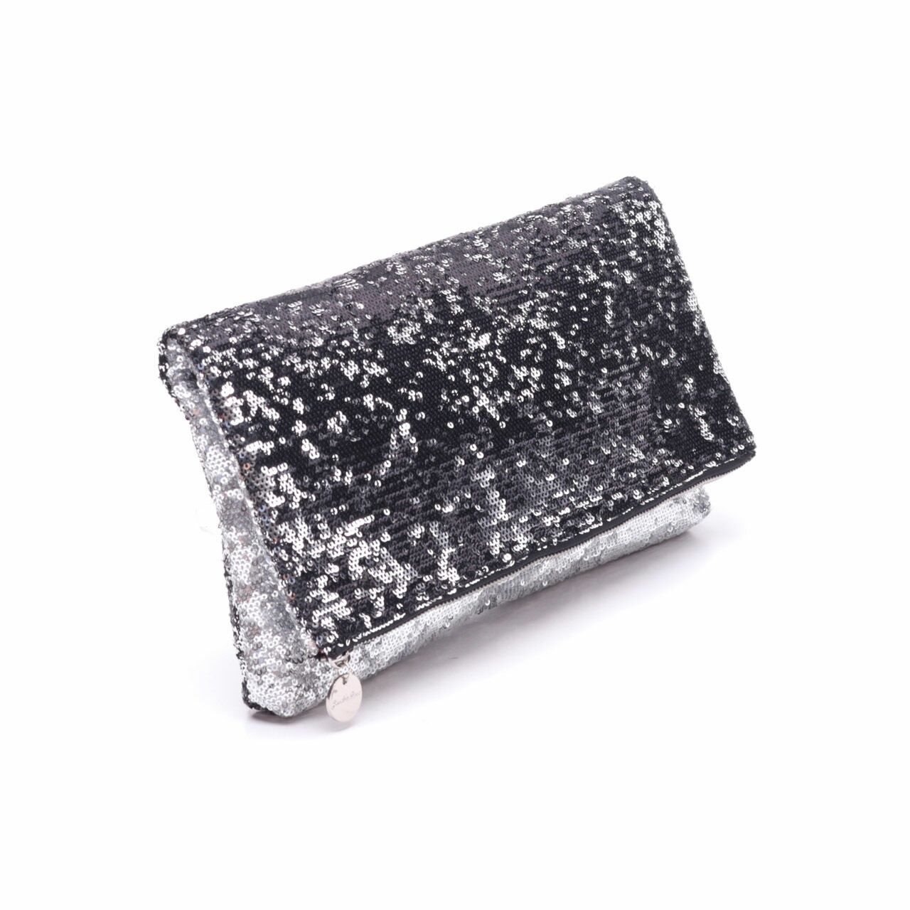 Private Collection Black Sequins Clutch