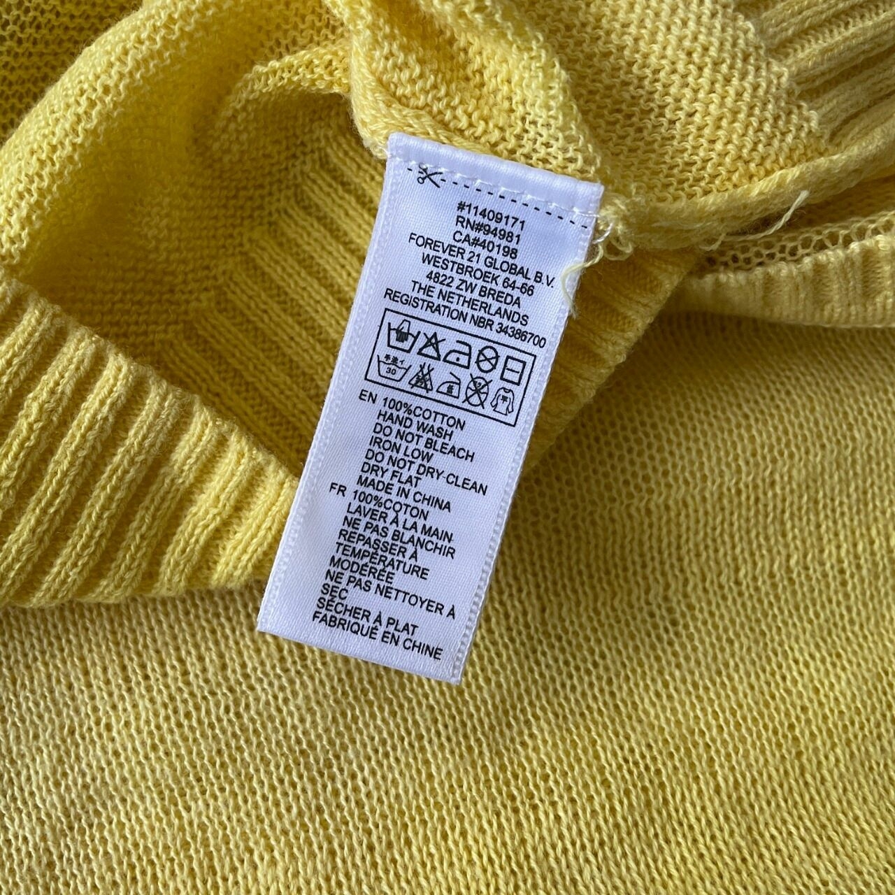 Forever 21 Yellow Tshirt