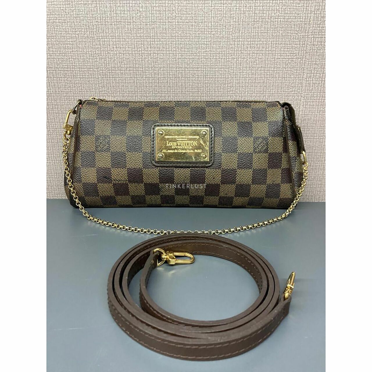 Louis Vuitton Eva Damier Ebene 2008 GHW Clutch