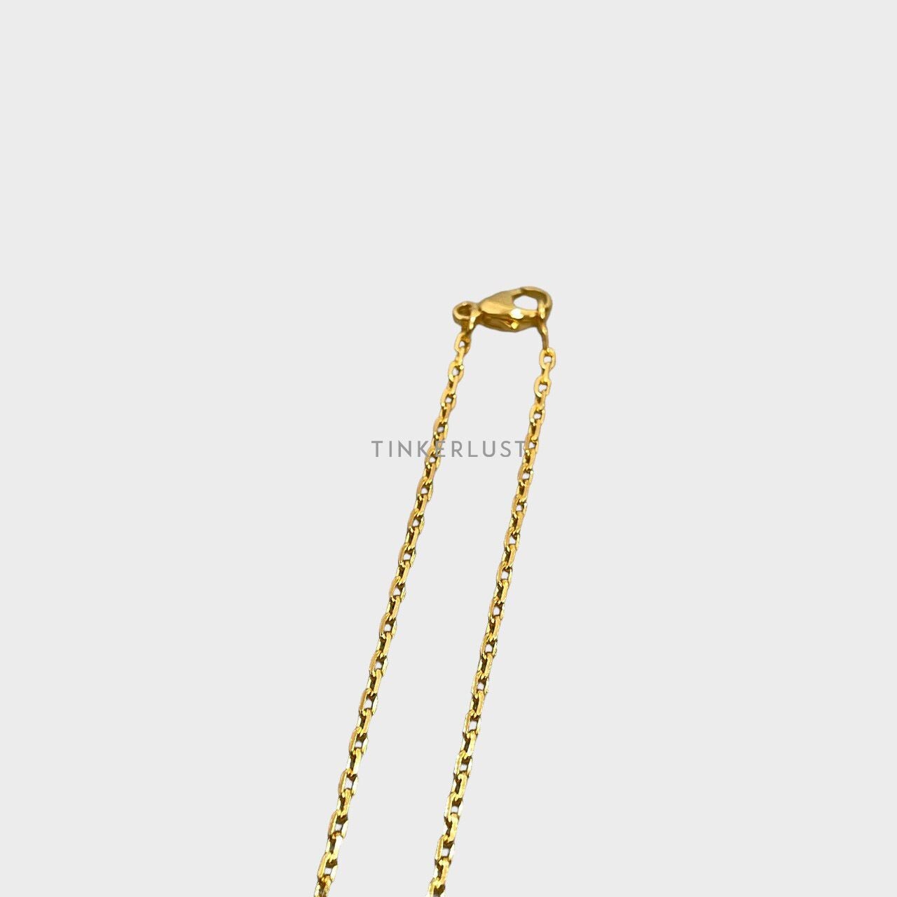 Hermes Mini Pop H Necklace Bleu Sature with Gold Hardware Jewellery