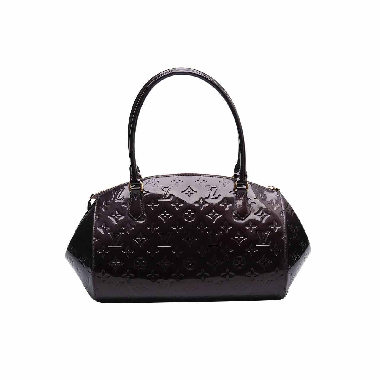 Louis Vuitton Dark Purple Sherwood GM Monogram Vernis Leather Shoulder Bag