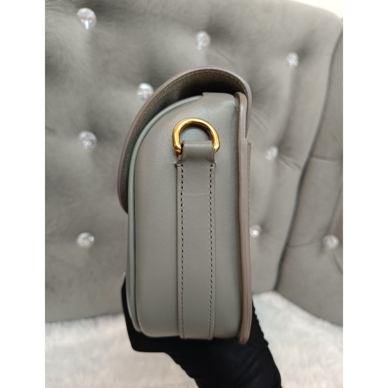 Dior Bobby Medium Grey GHW 2020 Sling Bag