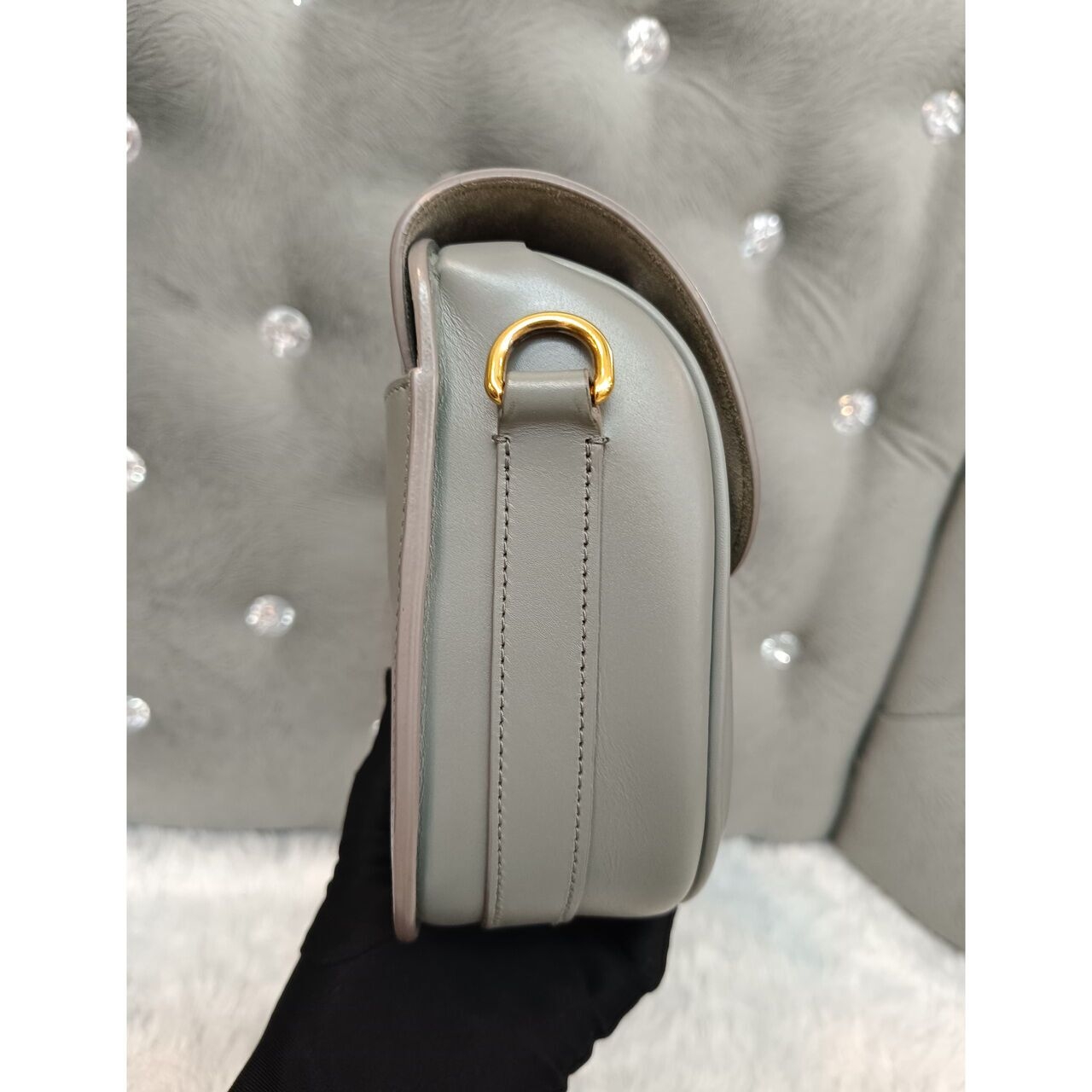 Dior Bobby Medium Grey GHW 2020 Sling Bag