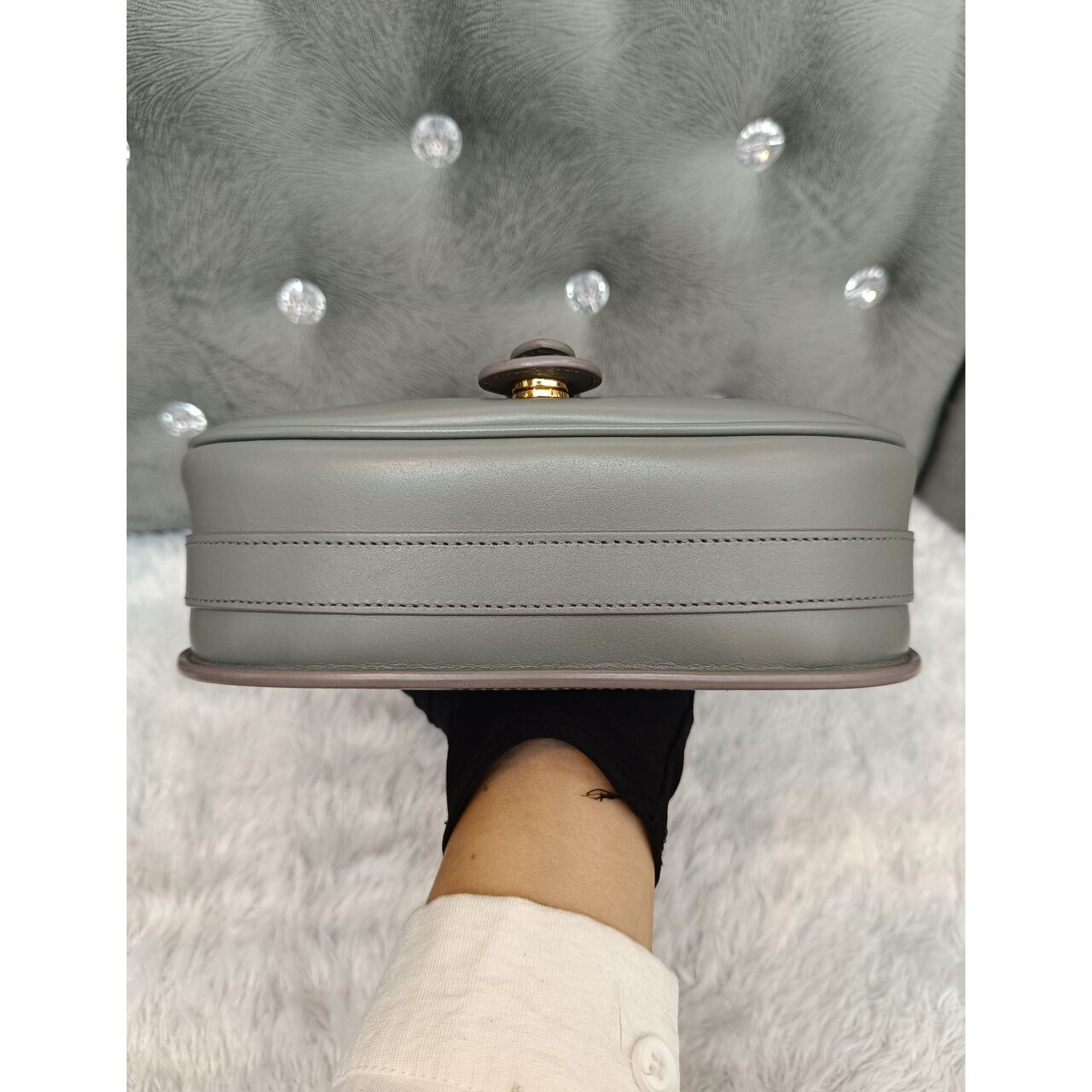 Dior Bobby Medium Grey GHW 2020 Sling Bag