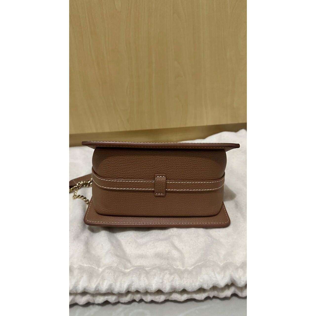 POLENE Brown Sept Mini Sling Bag