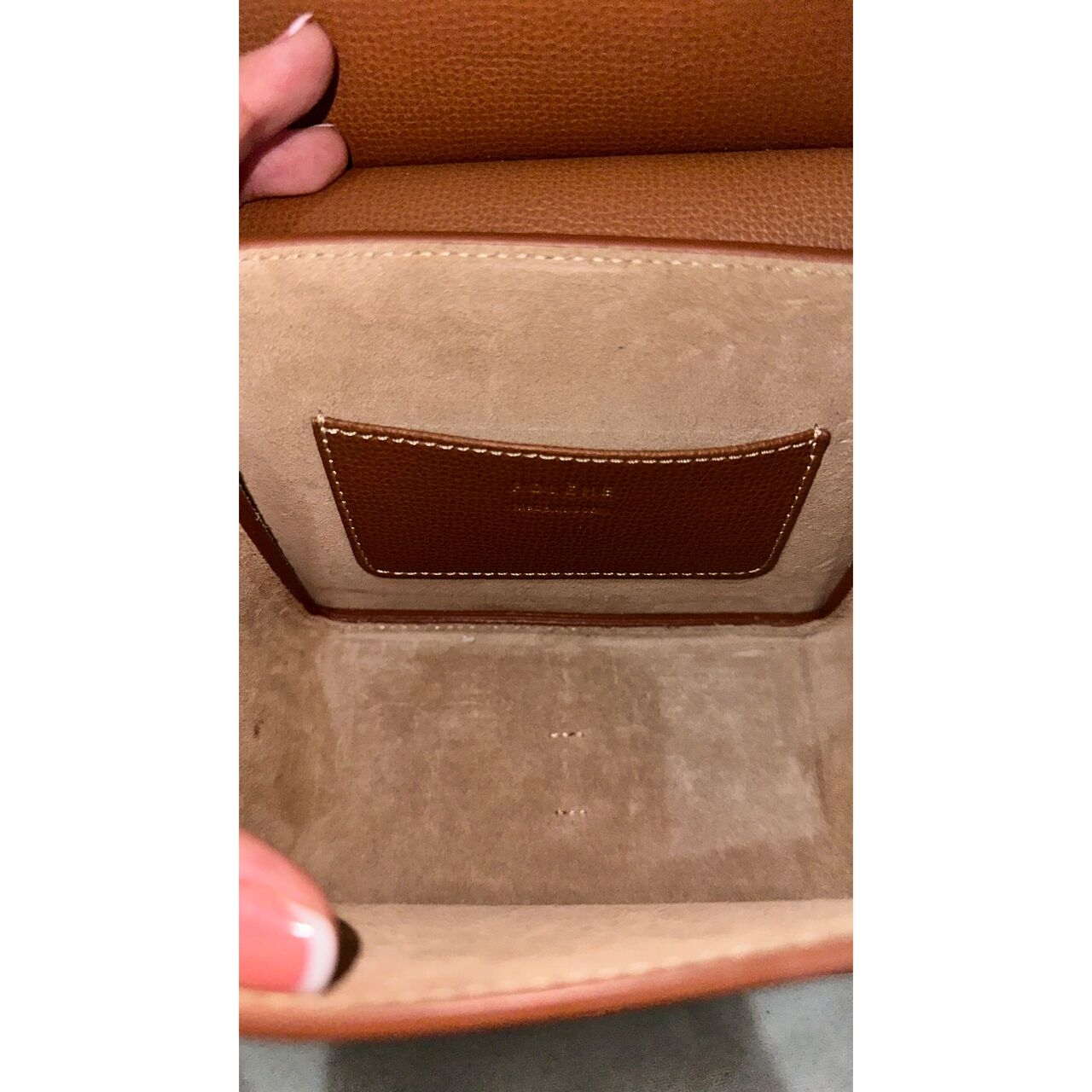 POLENE Brown Sept Mini Sling Bag