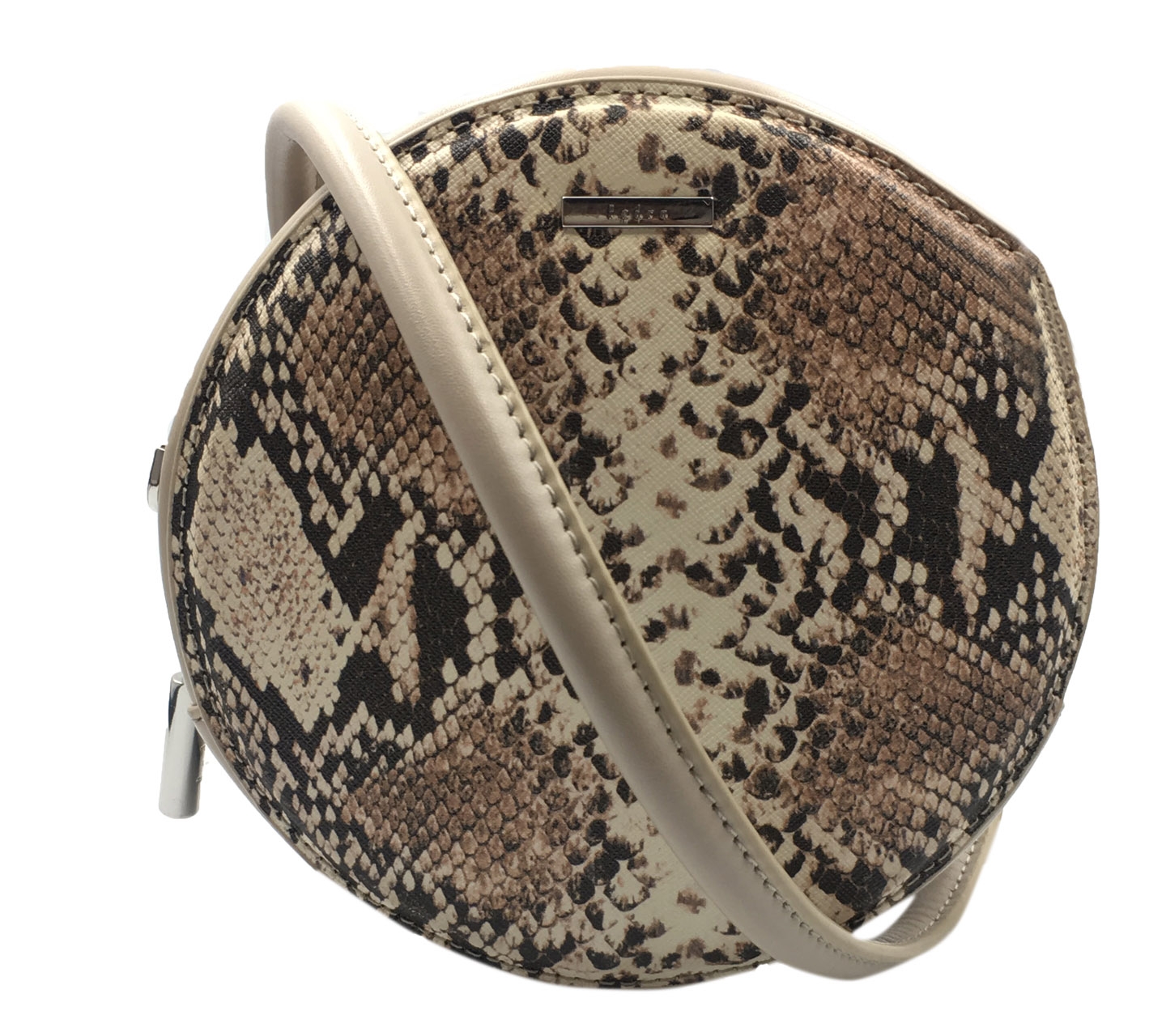 Pedro Taupe Snakeskin Sling Bag