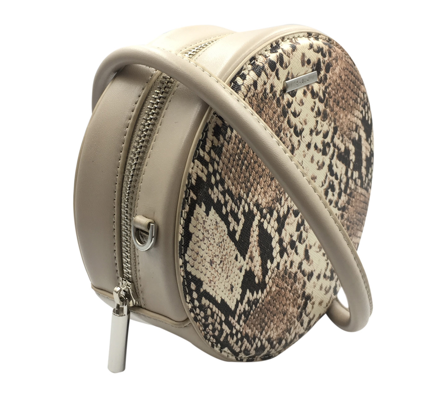 Pedro Taupe Snakeskin Sling Bag