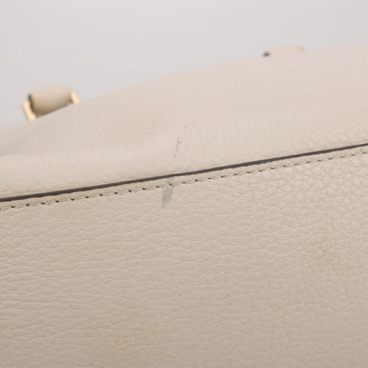 Michael Kors Bedford Broken White Satchel Bag