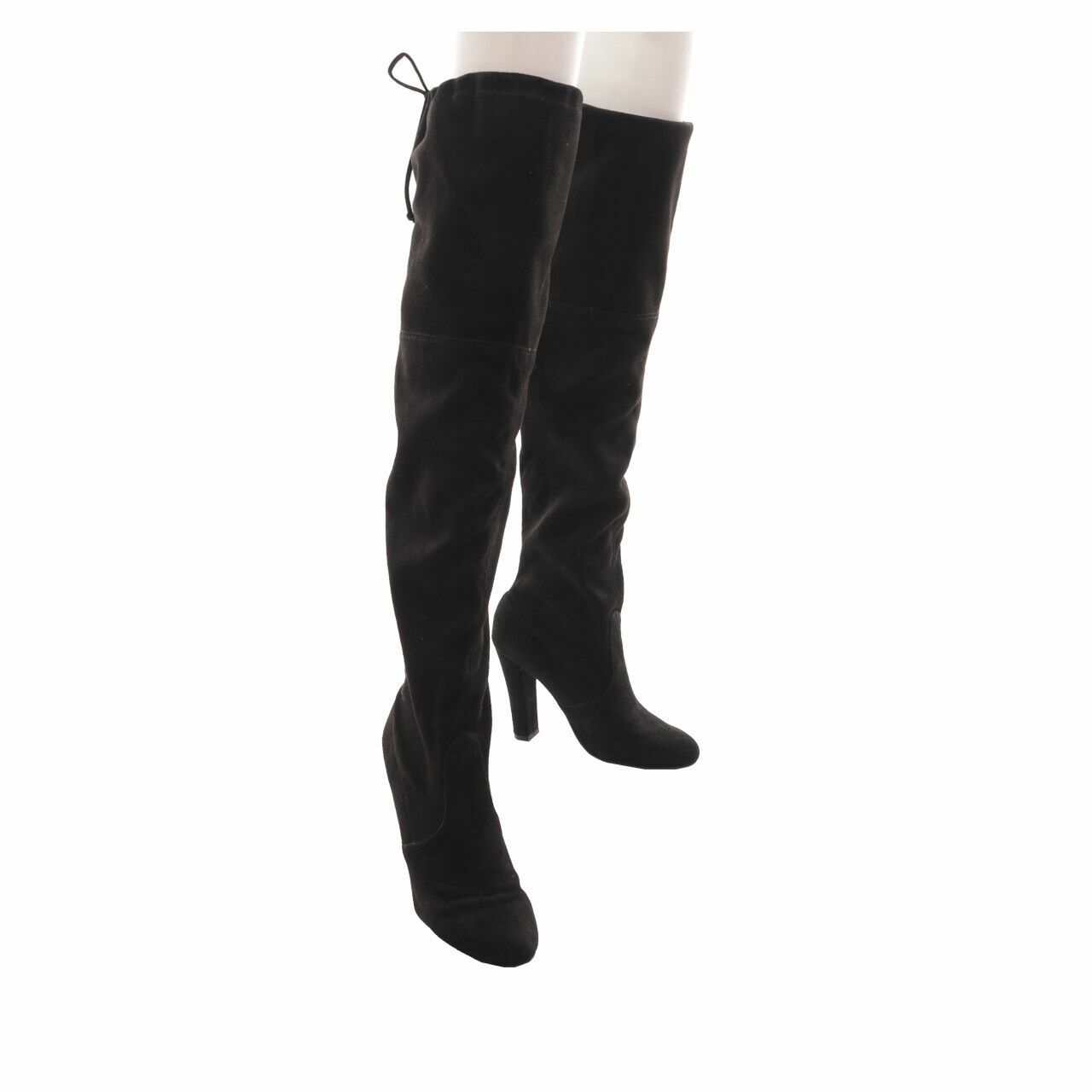 Steve Madden Black Gorgeous Heels Boots