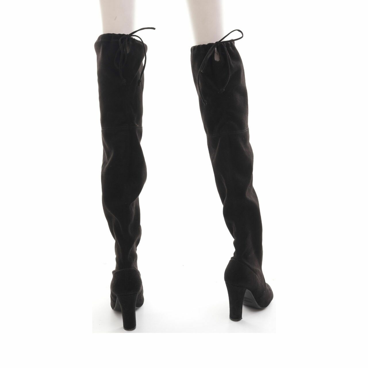 Steve Madden Black Gorgeous Heels Boots