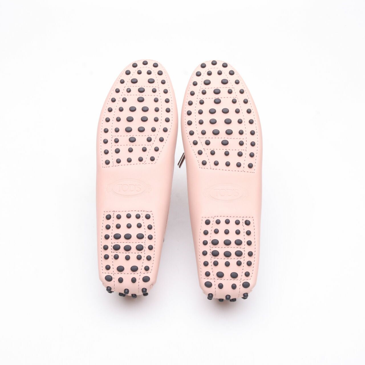 Tods Mocassin Pink Flat Shoes