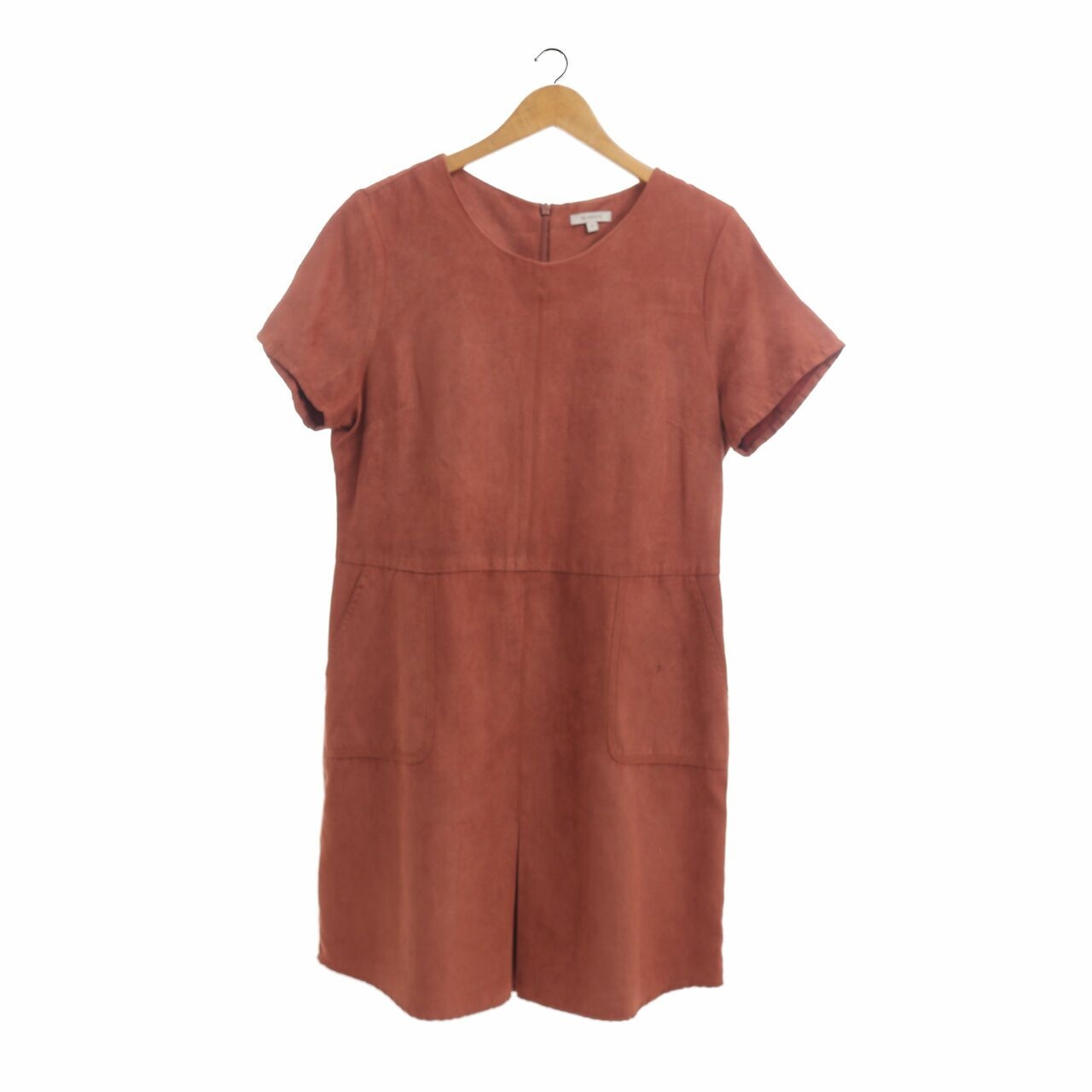 Et Cetera Burnt Orange Mini Dress