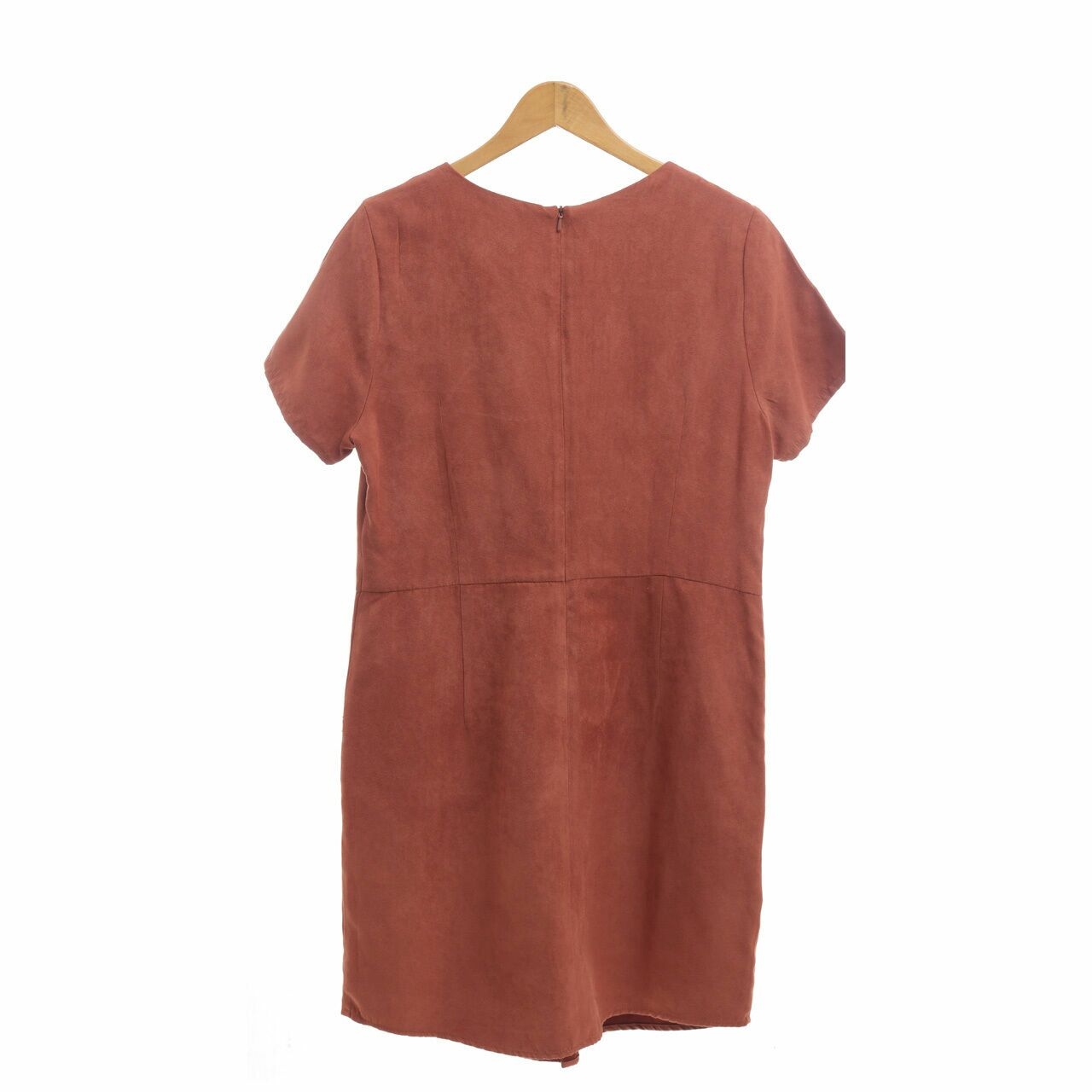 Et Cetera Burnt Orange Mini Dress