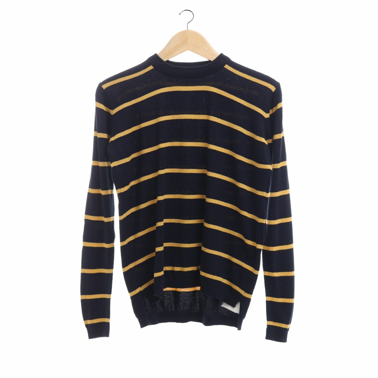 Private Collection Navy Striped Knit Sweater