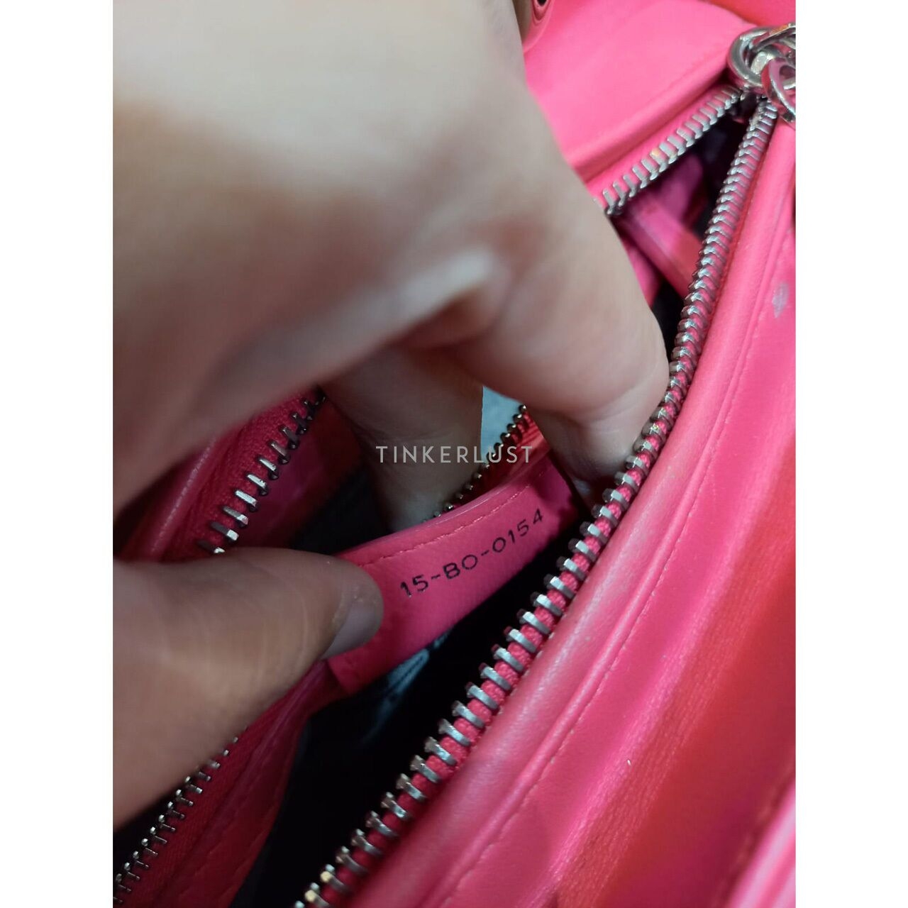 Christian Dior Lady Dior Medium Leather Pink SHW 2014 Satchel