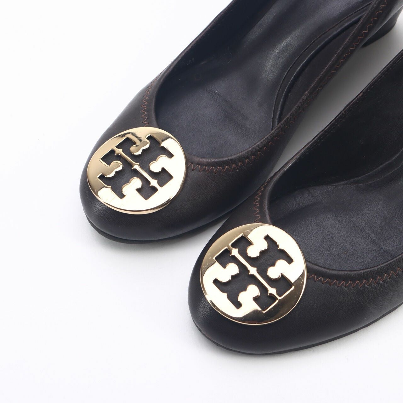 Tory Burch Dark Brown Wedges