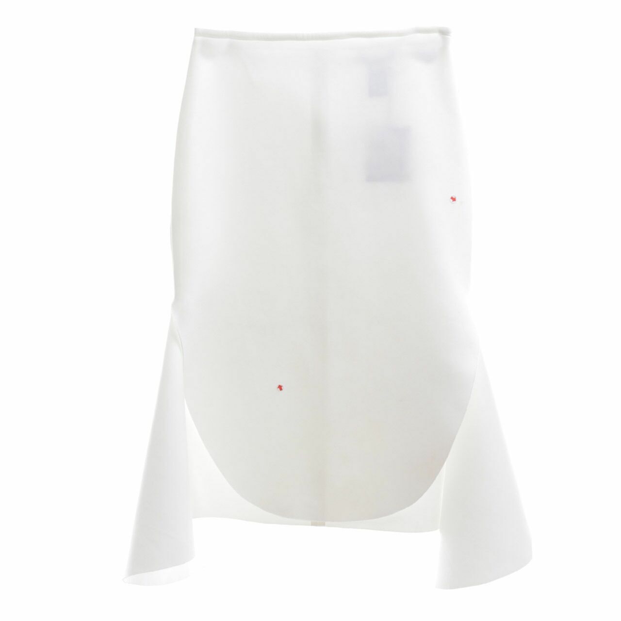 Peggy Hartanto  White Asymmetrical Midi Skirt