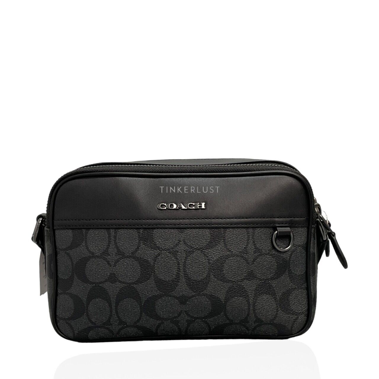 Coach C4149 Signature Graham Charcoal Black Sling Bag