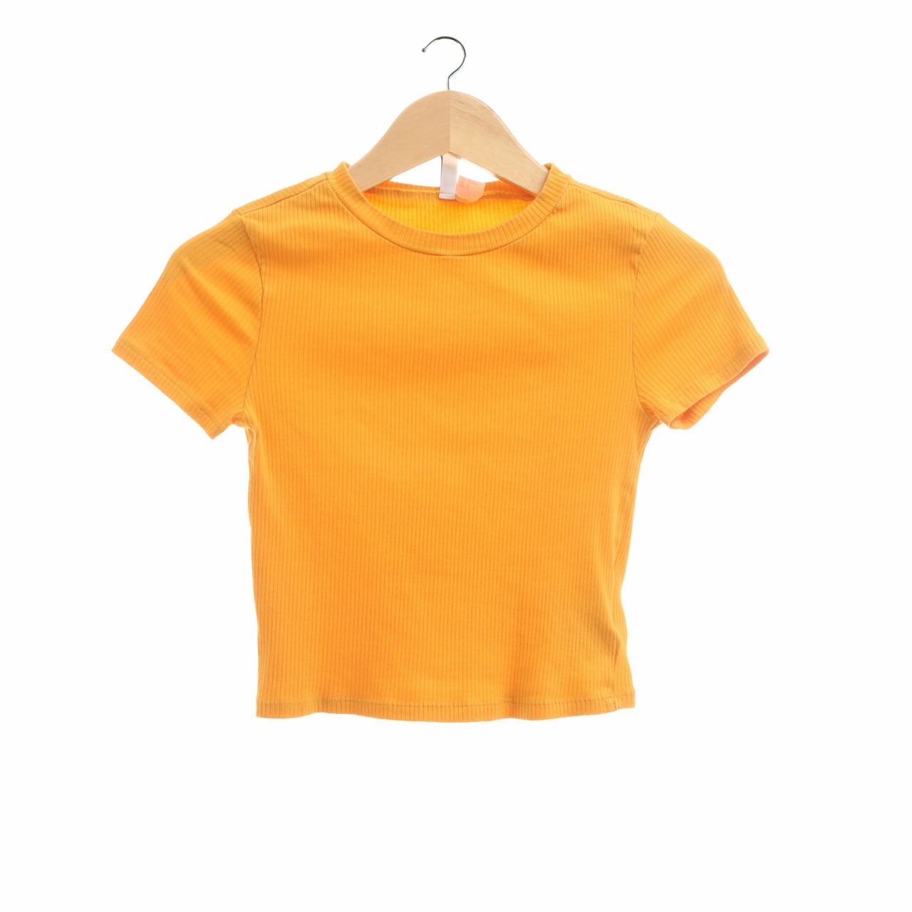 H&M Mustard Crop T-Shirt