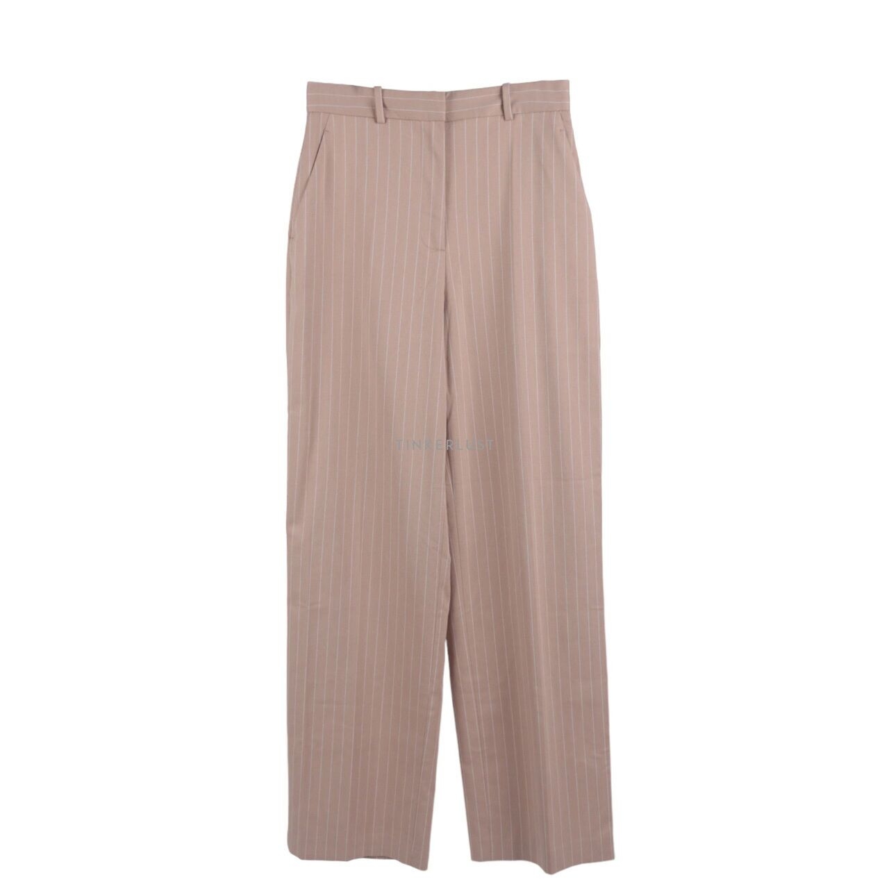 Zara Beige Stripes Long Pants