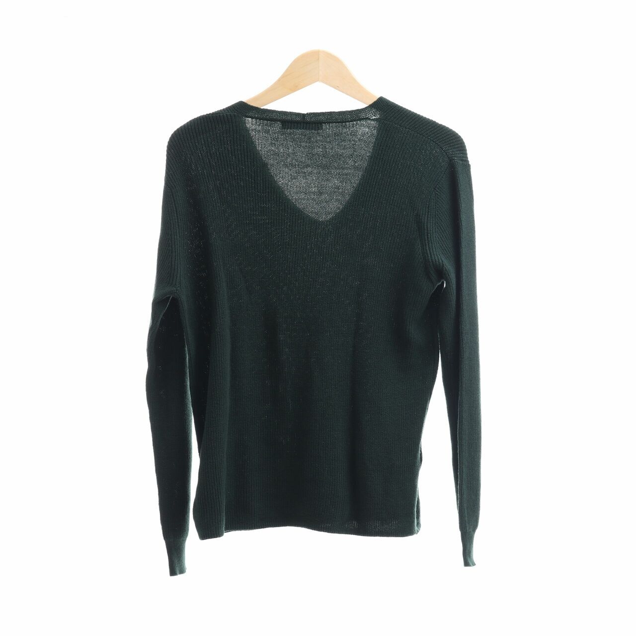 Mango Emerald Green Knit Blouse