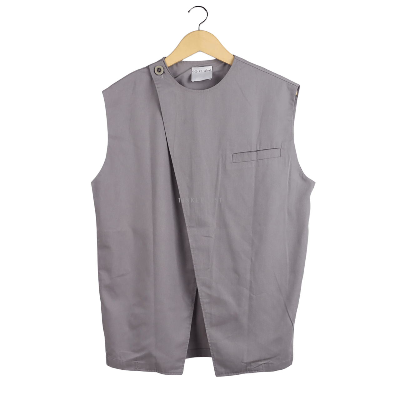 Shop At Velvet Sage Grey Vest