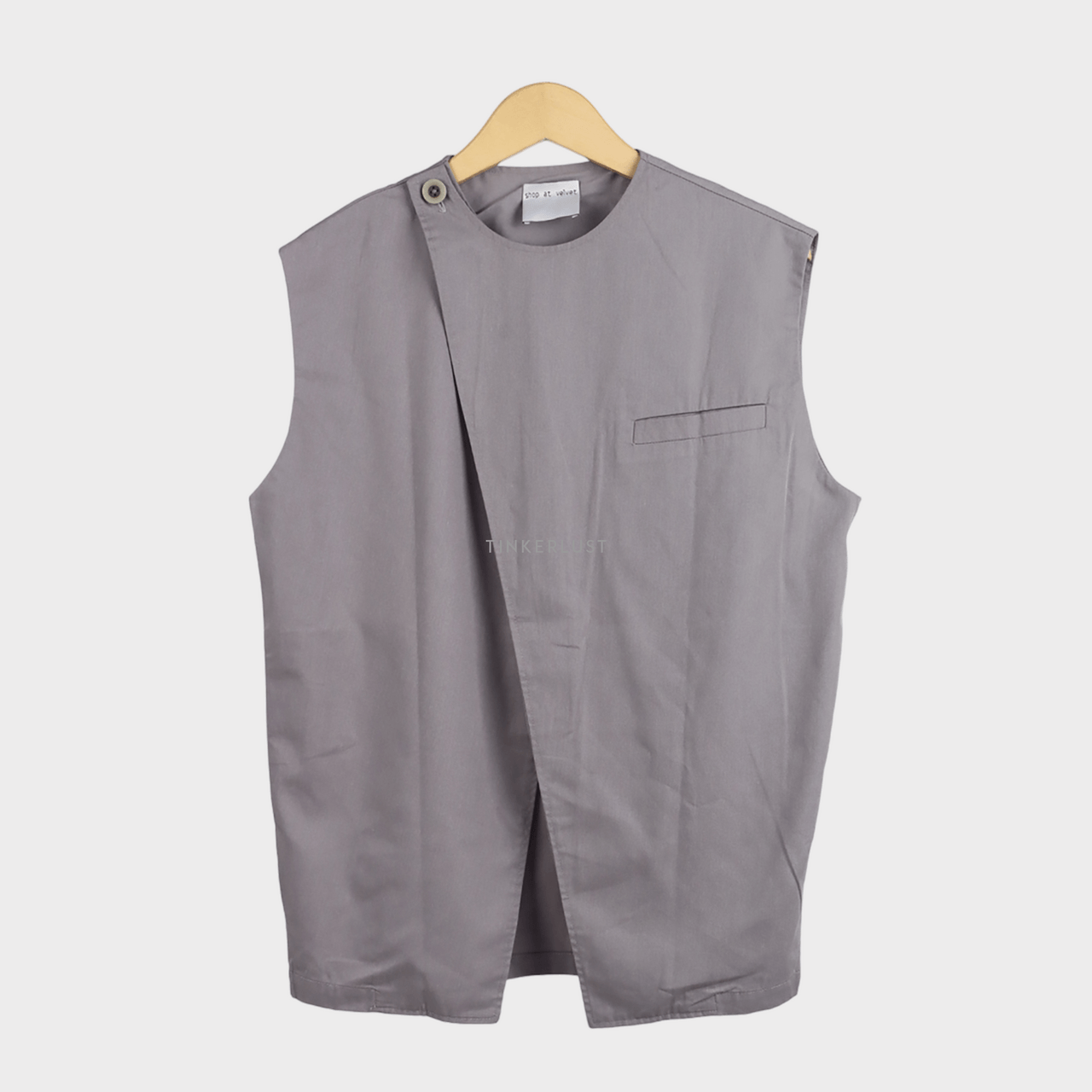 Shop At Velvet Sage Grey Vest