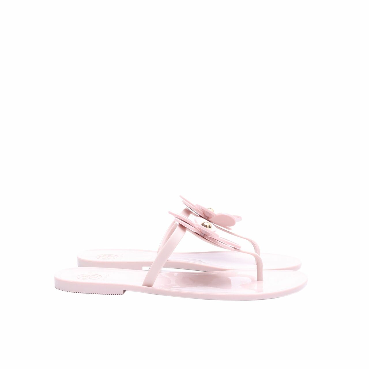 Tory Burch Flower Jelly Nude Sandals