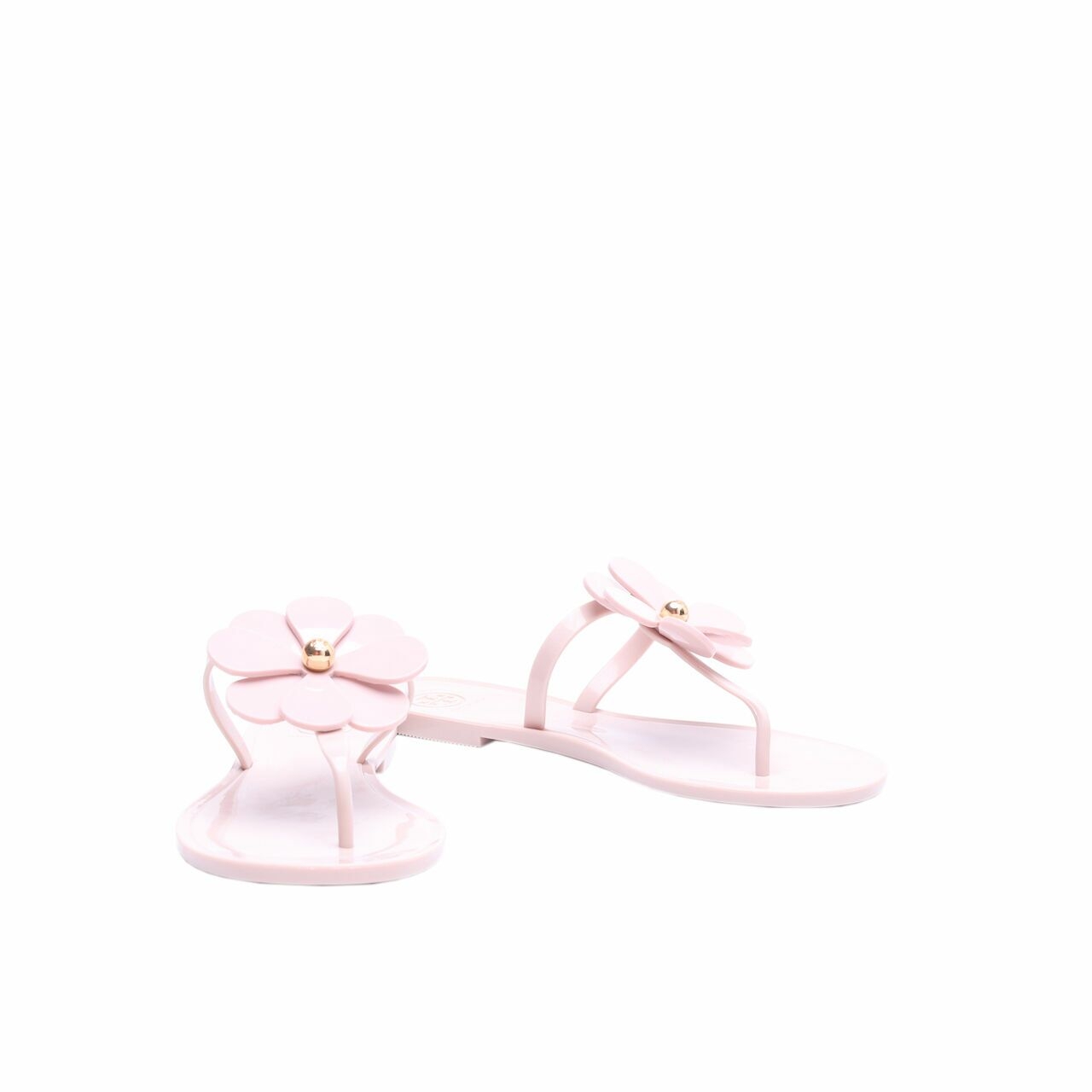 Tory Burch Flower Jelly Nude Sandals