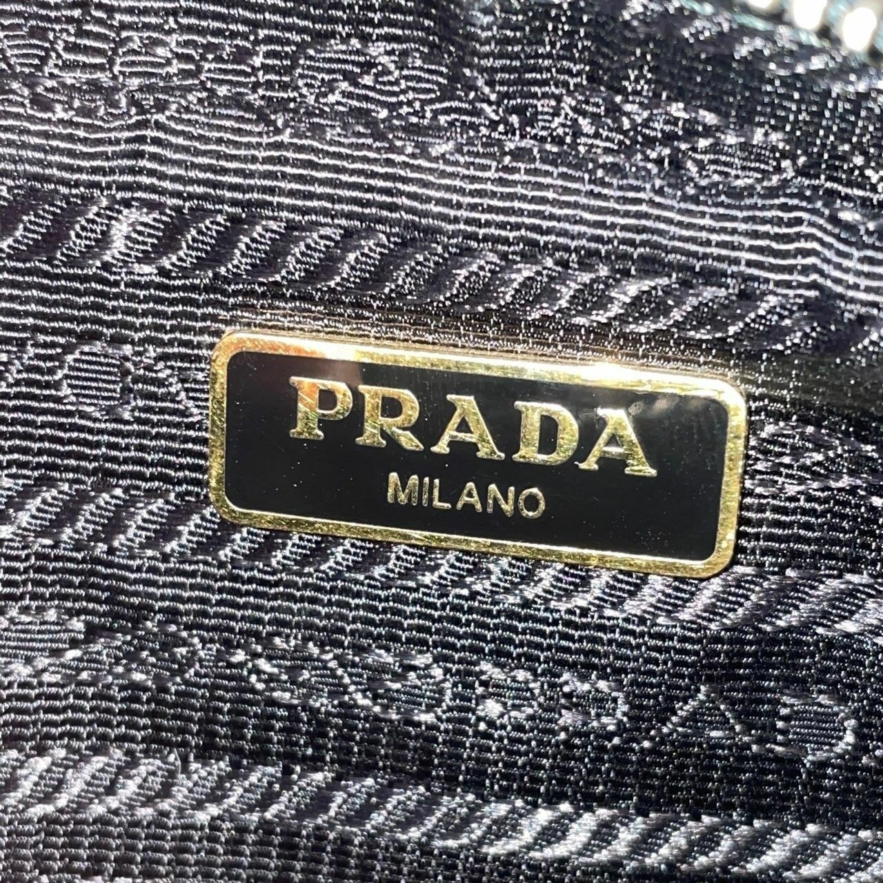 Prada Mini Black Bauletto in Saffiano Leather