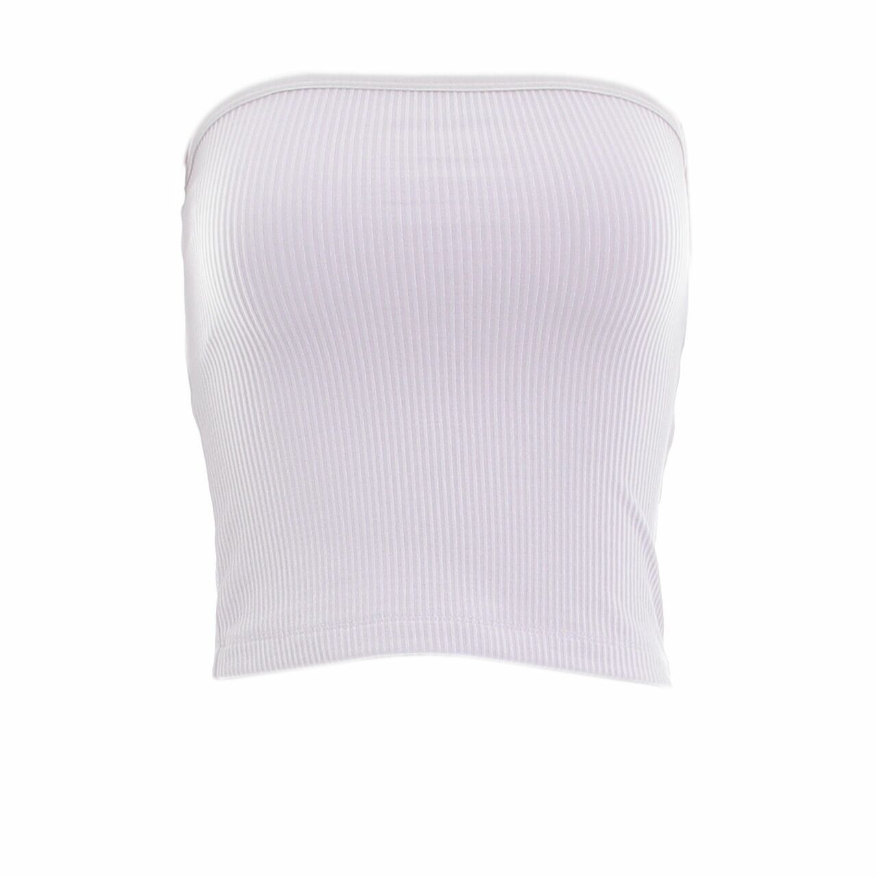 Stradivarius Lilac Tube Crop Sleeveless