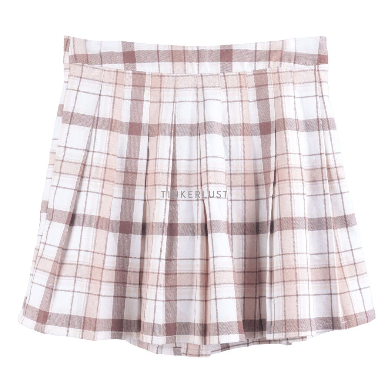 Cotton On Brown & Beige Plaid Mini Skirt