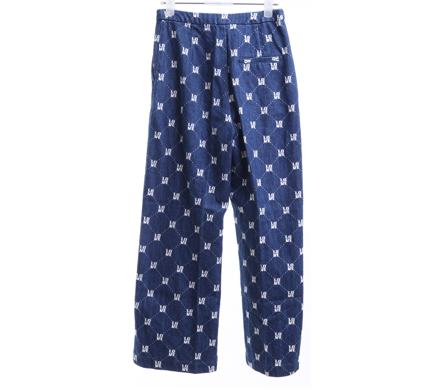 H&M Dark Blue Love Printed Long Pants