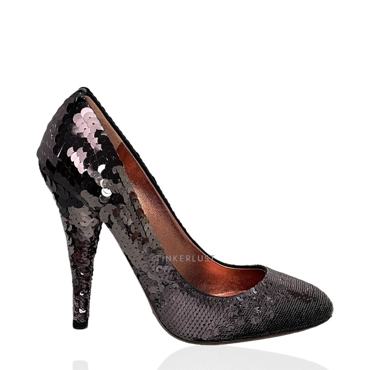 Miu Miu Paillettes Sequins Black Pumps Heels