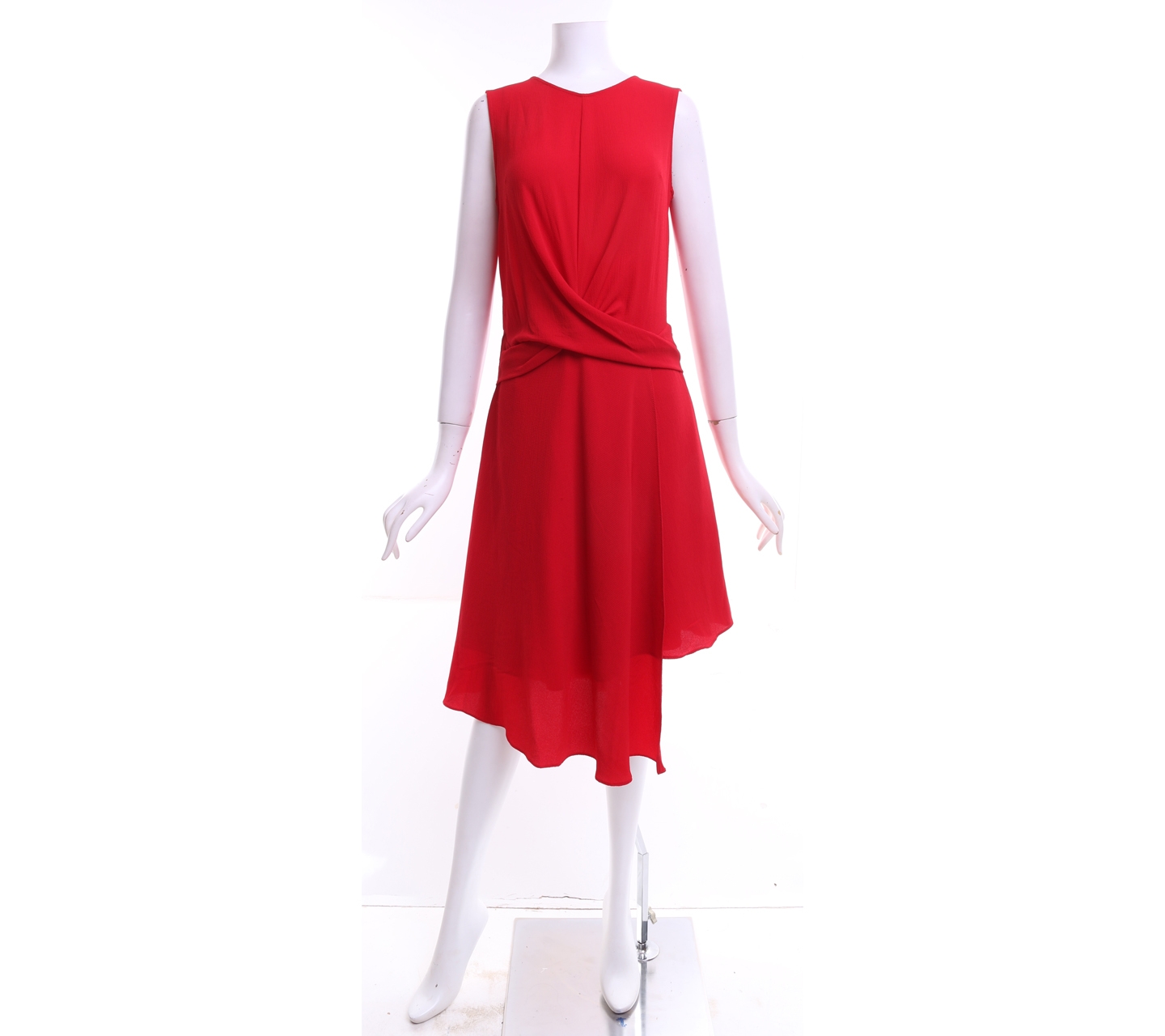 Cotton Ink Red Midi Dress