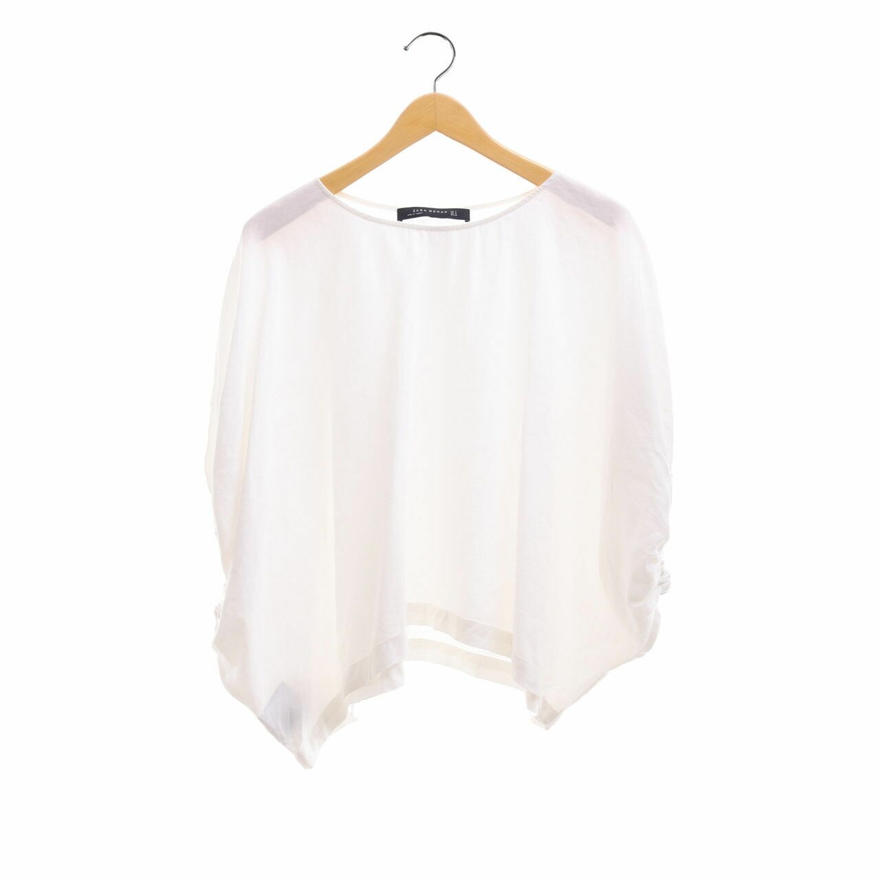 Zara Off White Batwing Blouse