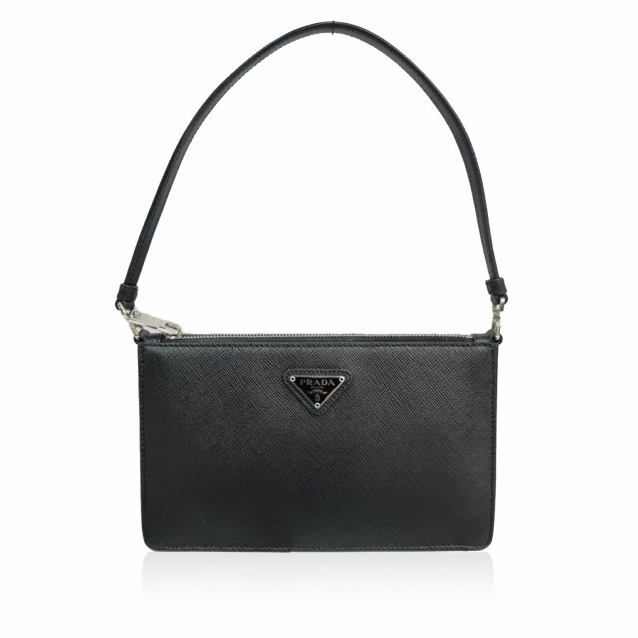 Prada Saffiano Leather Mini Bag Black Shoulder Bag